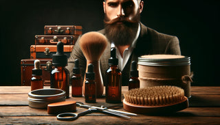 Image with beard care products for the article: "The Ultimate Guide to Beard Care: Tips and Tricks for a Healthy Beard"