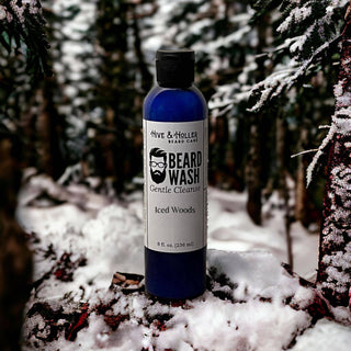 Iced Woods  – Vanilla, Smokey Wood, & Lavender Beard Wash (Vanilla, Smokey Wood, & Lavender) - Hive and Holler
