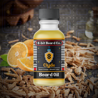 Clyde Beard Oil (Sweet Orange Citrus, Smooth Cedar) - 8-bit Beard Co.