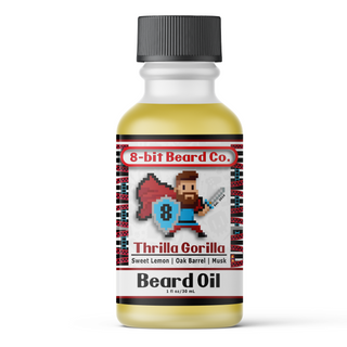 Thrilla Gorilla Beard Oil (Sweet Lemon, Oak, Musk) - 8-bit Beard Co.